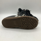 Size 1Y: Adidas Black/White Lace Up Sneakers