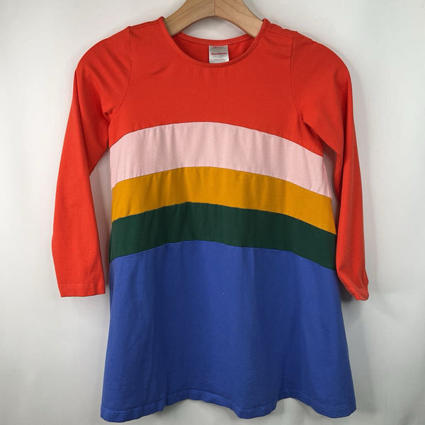 Size 8 (130): Hanna Andersson Rainbow Long Sleeve Dress