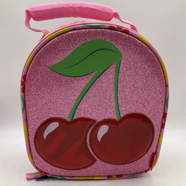 Fit + Fresh Pink Sparkly Cherry Lunchbox w/ 2 Tupperware