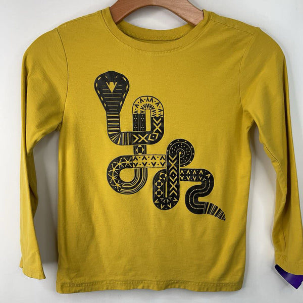 Size 8: Tea Yellow Snake Long Sleeve Shirt