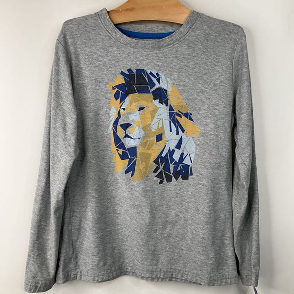 Size 7: Tea Grey Lion Long Sleeve Shirt