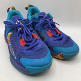 Size 5Y: Nike Blue/Purple Lace-Up Sneakers