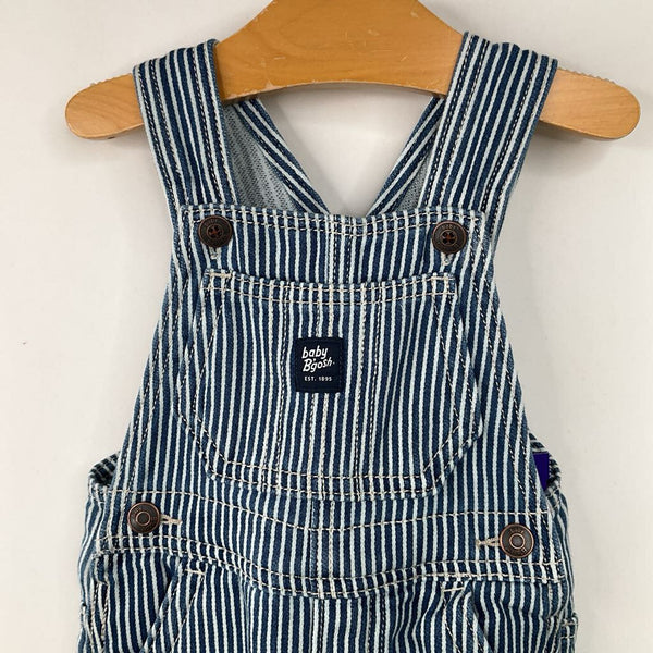 Size 9m: Osh Kosh B'Gosh Blue/White Striped Jean Overalls