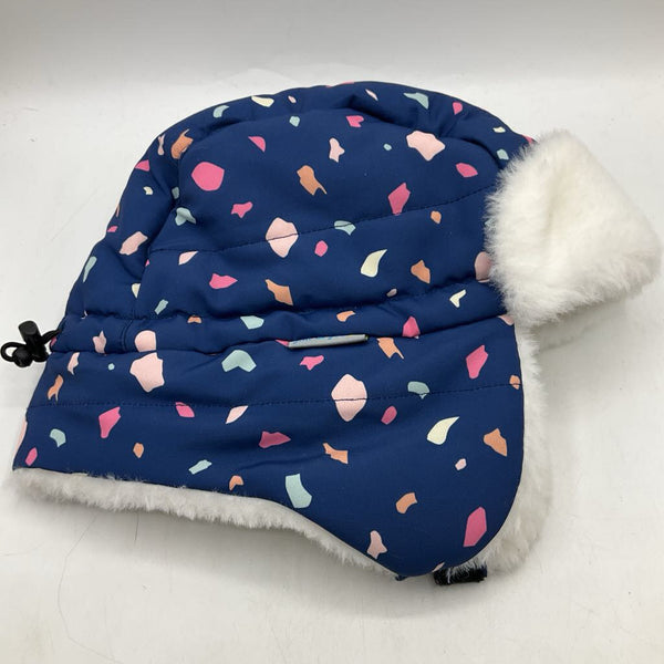 Size L: Jan & Jul Blue/Colorful Spotted Cozy Winter Hat