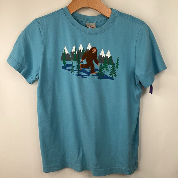 Size 10 (140): Hanna Andersson Blue Bigfoot Print T-Shirt