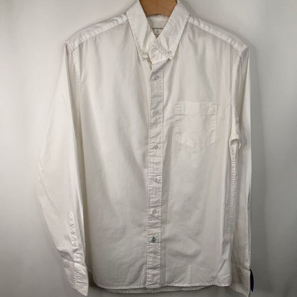 Size 16: Crewcuts White Collared Button-Up Long Sleeve Shirt