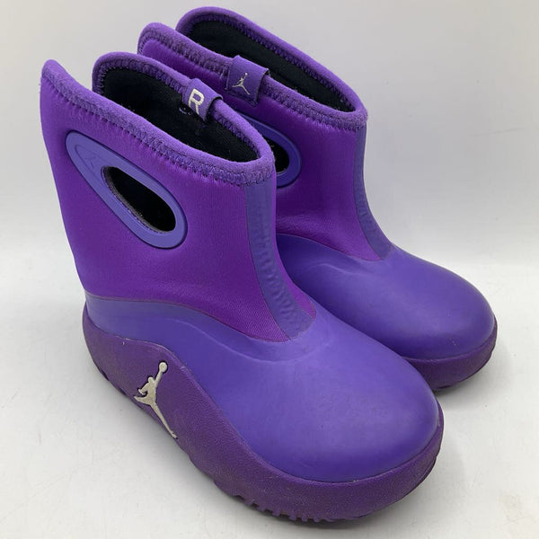 Size 8: Jordan Purple Insulated Rain Boots