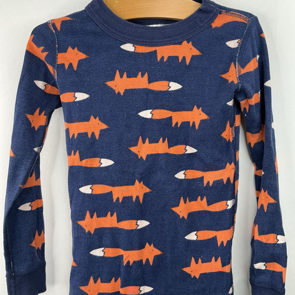 Size 5 (110): Hanna Andersson Blue Fox Print 2pc PJs