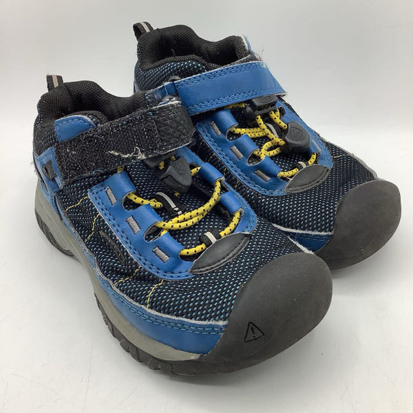 Size 10: Keen Blue/Black/Yellow Toggle/Velcro Strap Sneakers