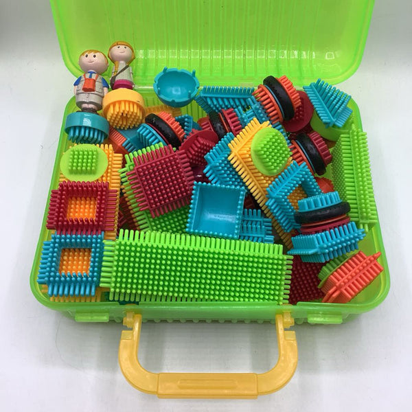 Box Of Assorted Bristle Building Blocks