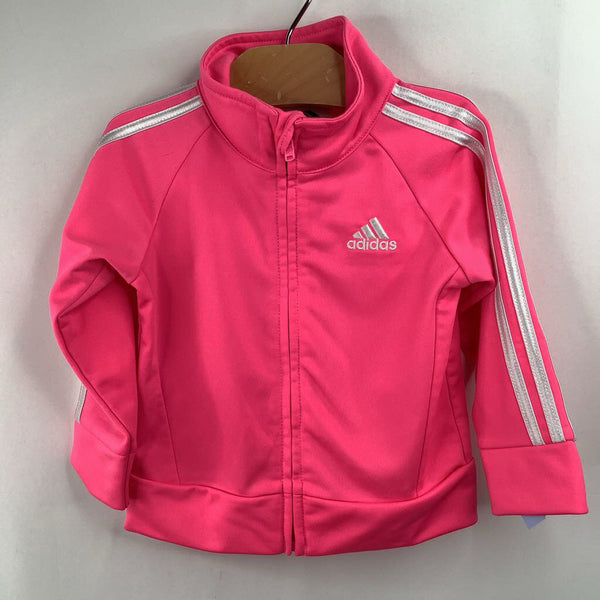 Size 12m: Adidas Pink Zip Up Light Jacket