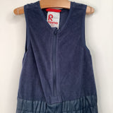 Size 6-7: Reima Dark Blue Fleece Upper Rain Bib