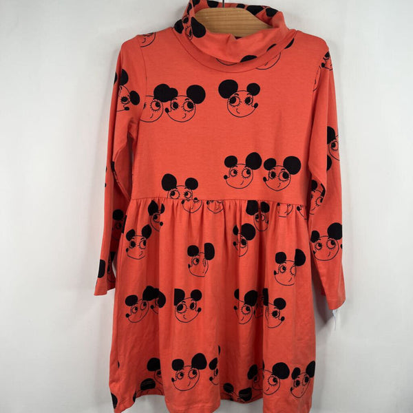 Size 5-6 (116/122): Mini Rodini Orange/Black Mouse Print