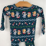 Size 18m: Bluey Teal Holiday Print 2pc PJs