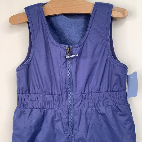 Size 3: Columbia Blue Fleece Upper Snow Bib