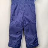 Size 3: Columbia Blue Fleece Upper Snow Bib