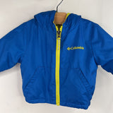Size 3-6m: Columbia Blue/Yellow Fleece Lined Windbreaker