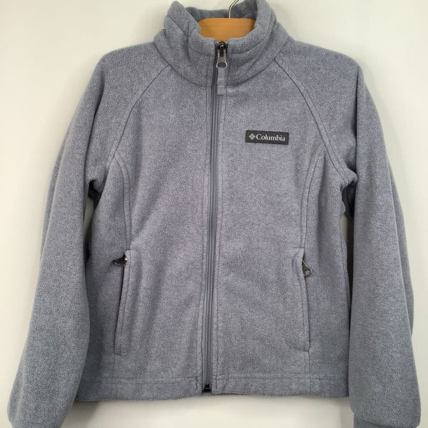 Size 6: Columbia Grey Zip-Up Fleece Coat