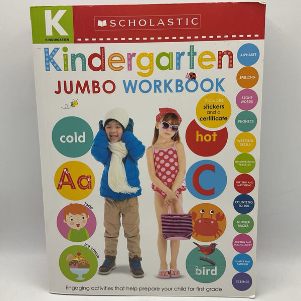 Scholastic Kindergarten Jumbo Workbook (paperback)