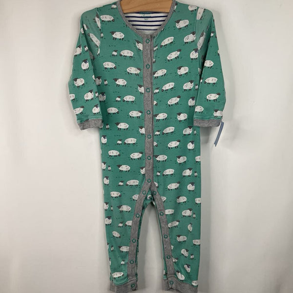 Size 18-24m: Baby Boden Blue Sheep Print 1pc PJs