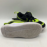 Size 7: Nike Black/Green Velcro Strap Sneakers