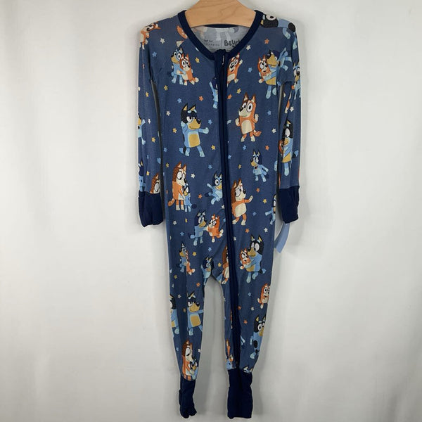 Size 12-18m: Little Sleepies Blue Bluey Print 1pc PJs