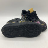 Size 7: Nike Black Floral Lace-Up Sneakers