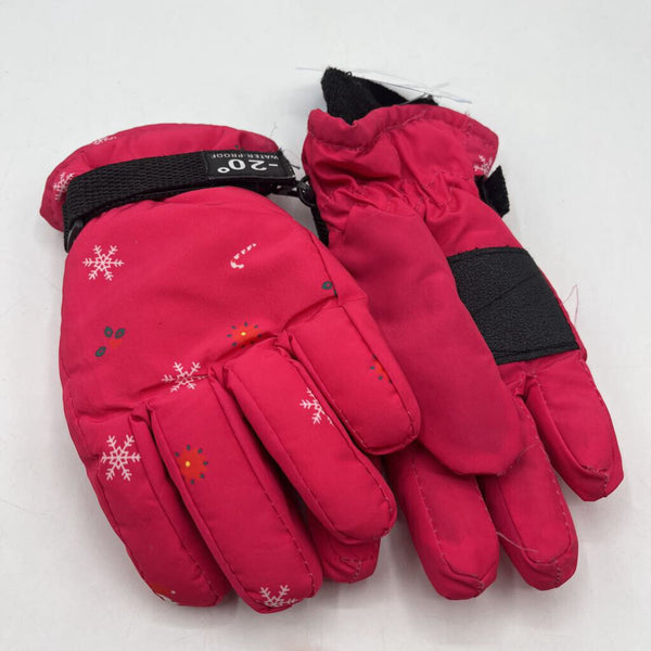 Size M: Pink Water Proof Gloves