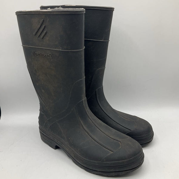 Size 3Y: Northerner Black Rain Boots