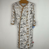 Size NB: Magnetic Me White/Tan Safari Animals Nighty PJs