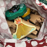 Assorted Wooden Train Track Set