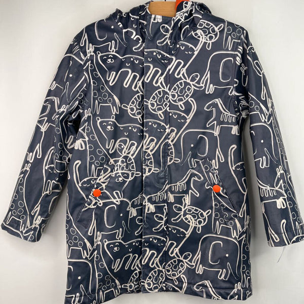 Size 5: Xtreme Blue/White Animals Zip-Up Rian Coat