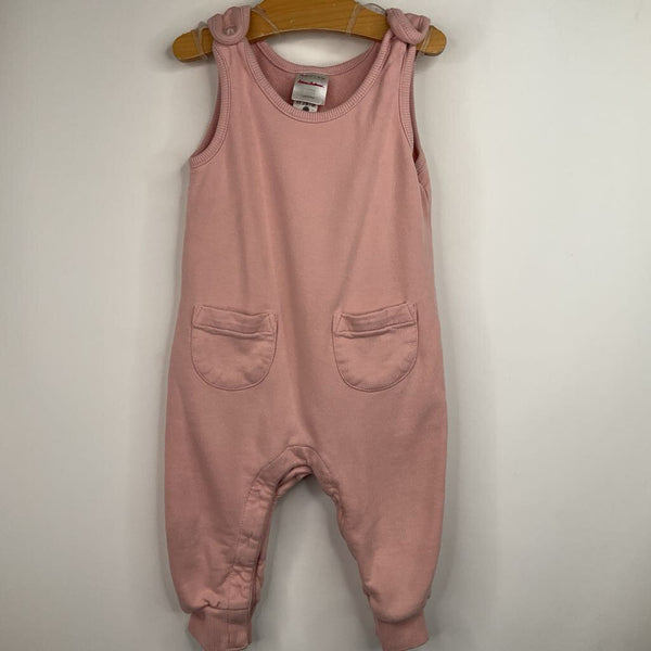 Size 12-18m (75): Hanna Andersson Pink Cozy Tank Romper