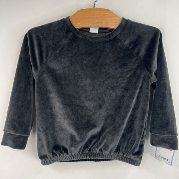 Size 18-24m: Old Navy Grey Velour Long Sleeve Shirt