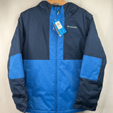 Size 14-16: Columbia Blue Omni-Heat Outgrown Poly Fill Zip Up Coat NEW