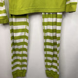 Size 12 (150): Hanna Andersson Green/White The Grinch 2pc PJs