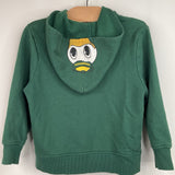 Size 4-5: Ducks Forest Green Zip-Up Hoodie