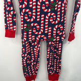 Size 5 (110): Hanna Andersson Navy Candy Cane Print Holiday 2pc PJs