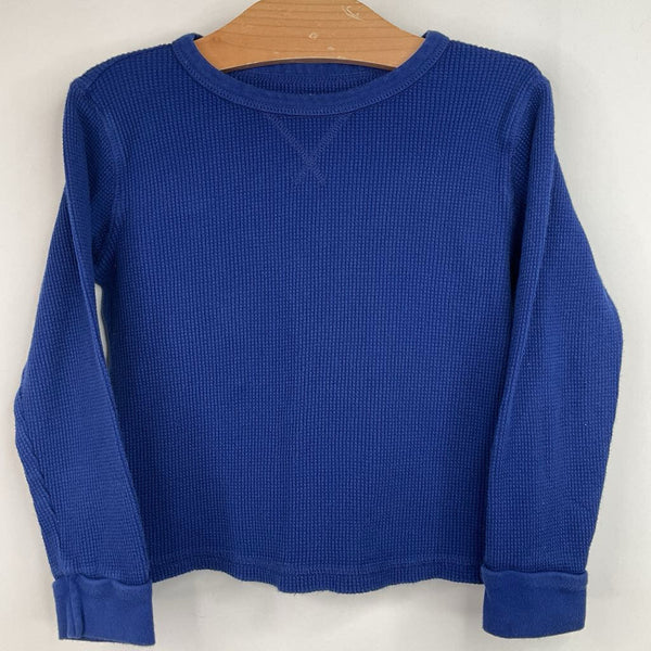 Size 5: Baby Gap Navy Waffle Long Sleeve Shirt