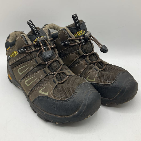 Size 4Y: Keen Brown & Black Toggle Hiking Shoe