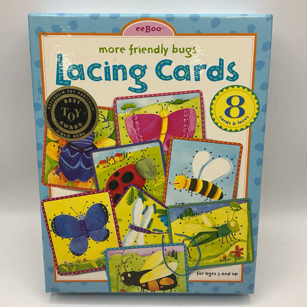 Eeboo More Friendly Bugs Lacing Cards