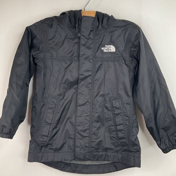 Size 3: The North Face Black Zip-Up Rain Coat