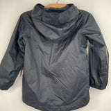 Size 3: The North Face Black Zip-Up Rain Coat