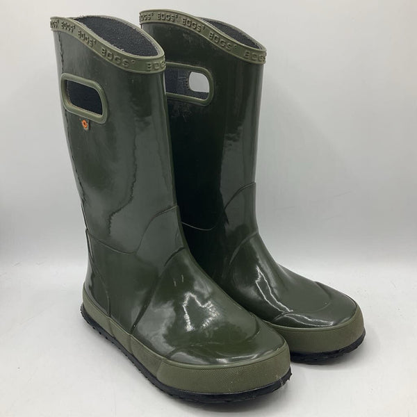 Size 2Y: Bogs Green Rain Boots