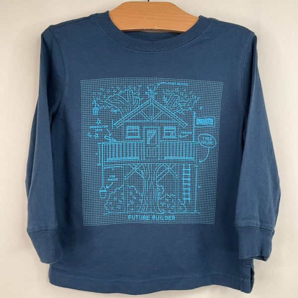 Size 2: Duluth Blue Print Long Sleeve Shirt-NEW W/Tag