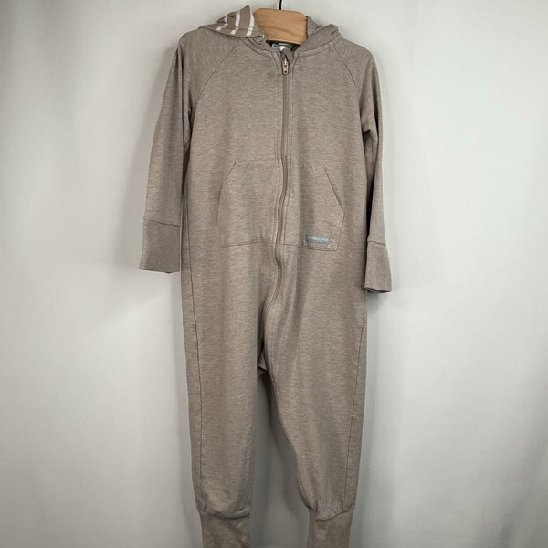 Size 12-18m: Polarn O Pryet Tan Hooded Cozy Romper