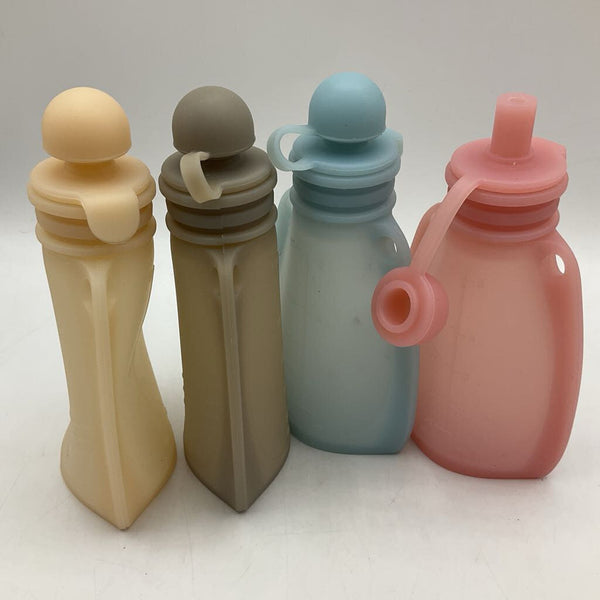 Assorted 4pc Silicone Food Pouches