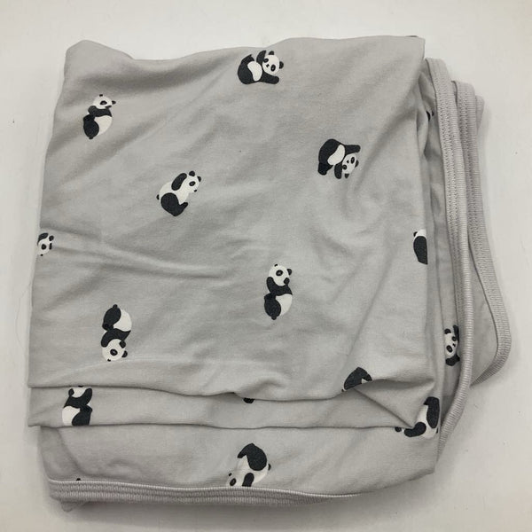 Country Road Grey Panda Print Blanket