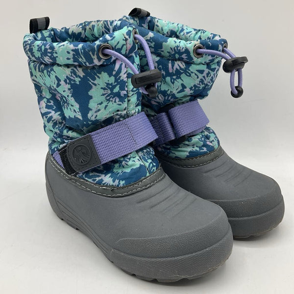 Size 8 Northside Blue Tie Dye Velcro Snow Boots