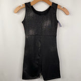 Size 12 (150): Black /Red/Yellow Striped Shorty Leotard